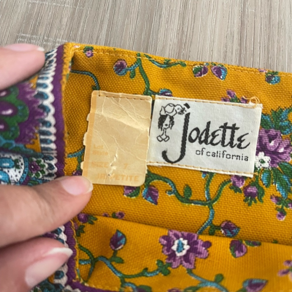 Vtg Jodette Of California 70 Mini Dress - image 3